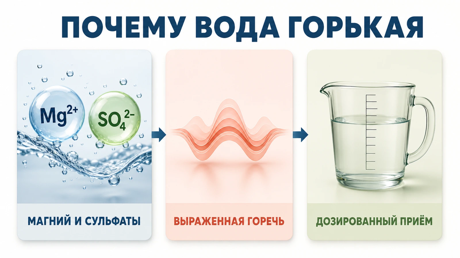 Почему минеральная вода Зайечицкая Горькая имеет выраженный горький вкус