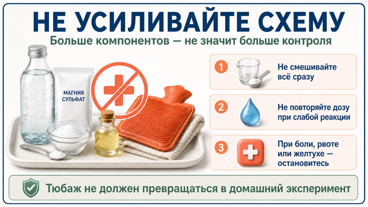 Почему нельзя усиливать тюбаж сочетанием нескольких компонентов