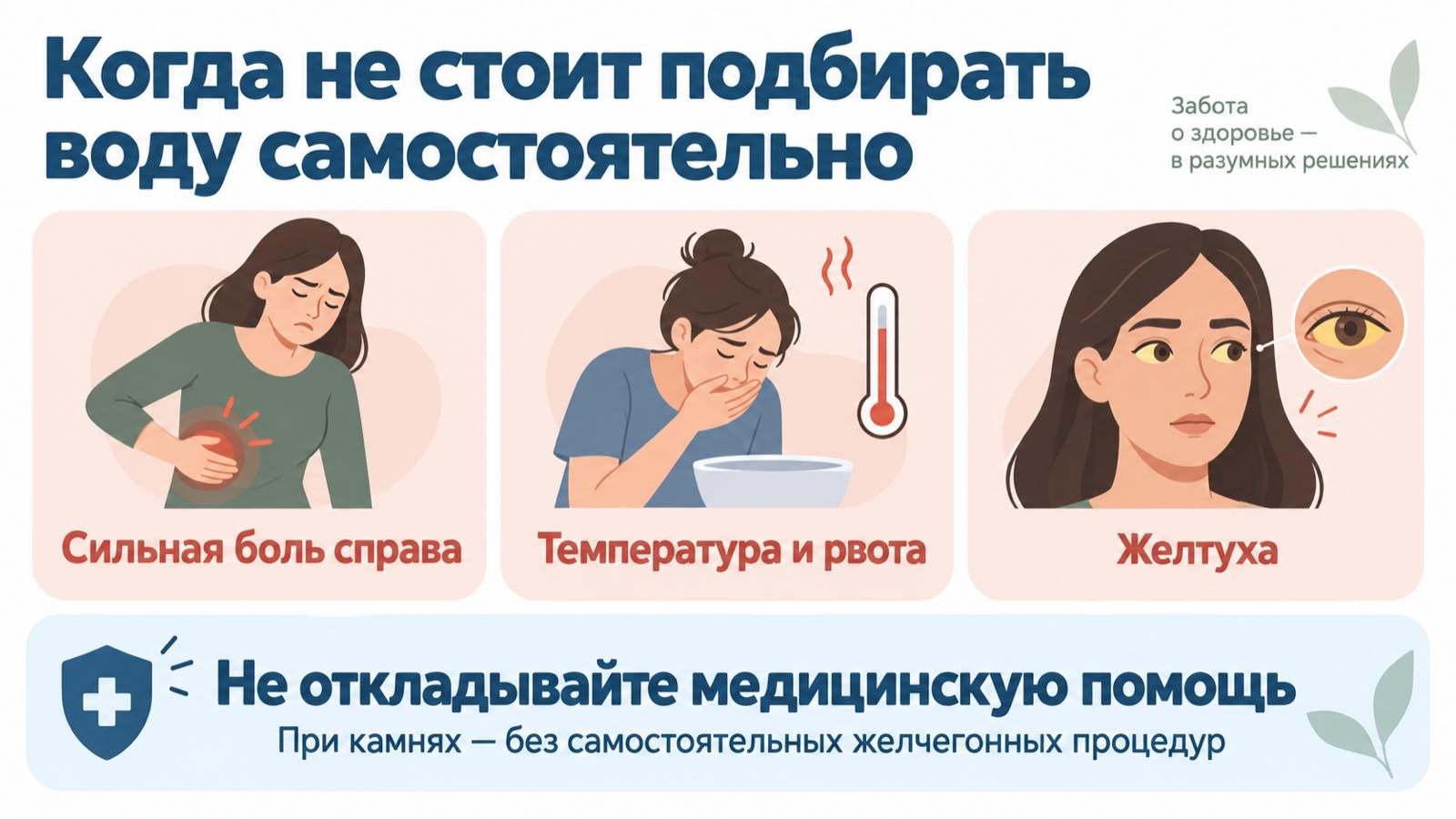 Симптомы, при которых требуется медицинская помощь