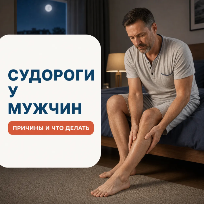 Судороги у мужчин: почему сводит ноги после нагрузки и ночью