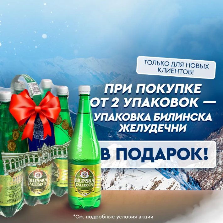 Упаковка «Билинской Киселки» с мелиссой В ПОДАРОК новым клиентам