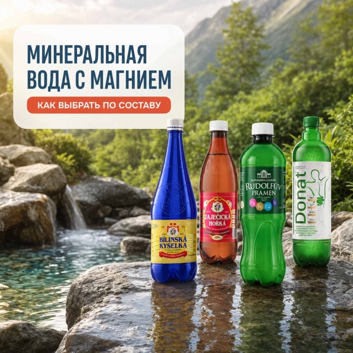 Минеральная вода с магнием: польза, состав и как выбрать