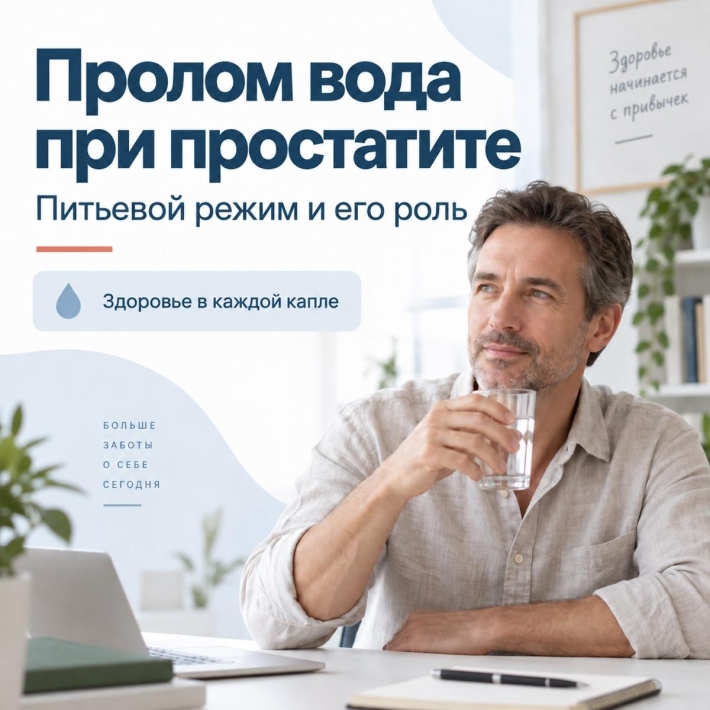 Пролом вода при простатите
