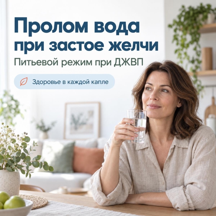 Пролом вода при застое желчи и дискинезии желчевыводящих путей