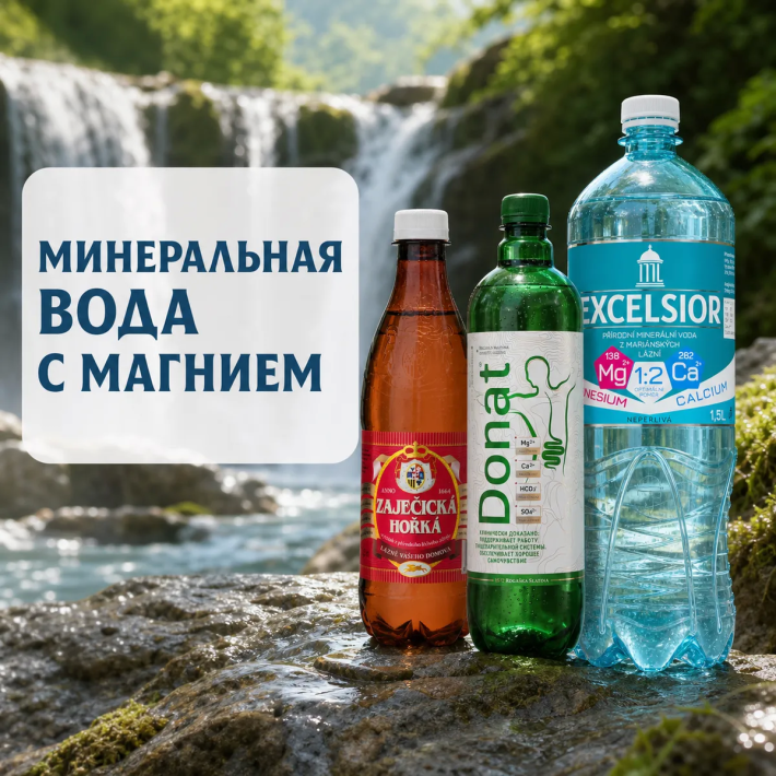 Минеральная вода с магнием для вашего здоровья