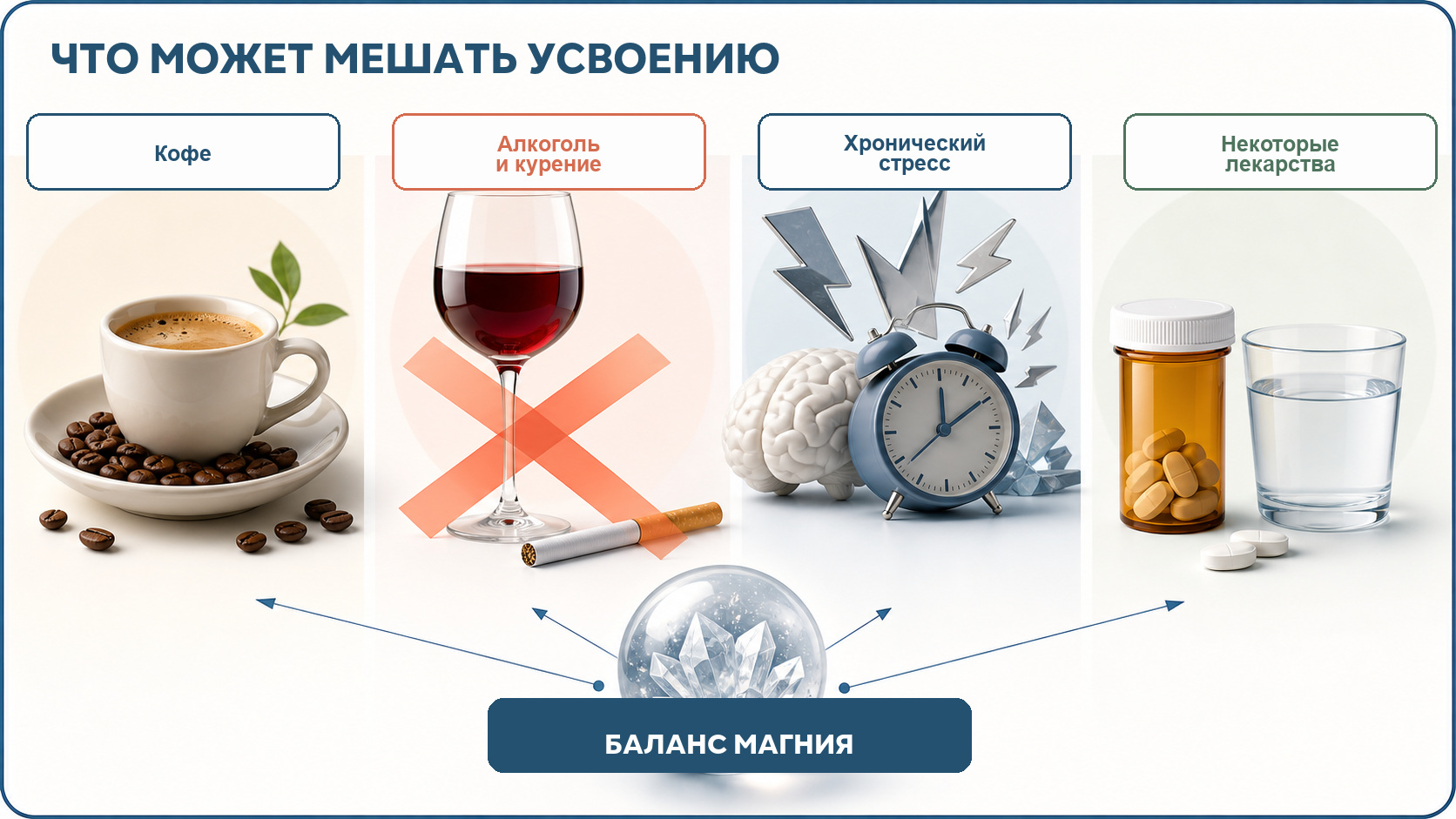 Факторы, которые могут влиять на усвоение магния