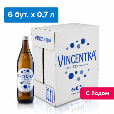 Винцентка 0,7 литра, природ. газ.