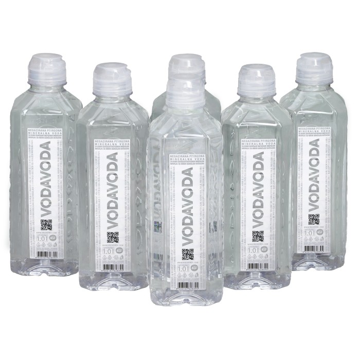 VODAVODA 1л, негазированная,  спорт.крышка