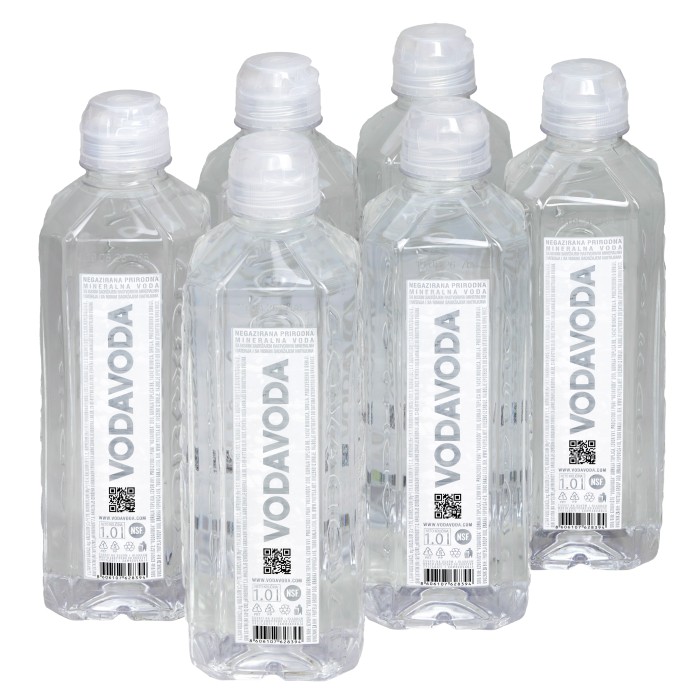 VODAVODA 1л, негазированная,  спорт.крышка