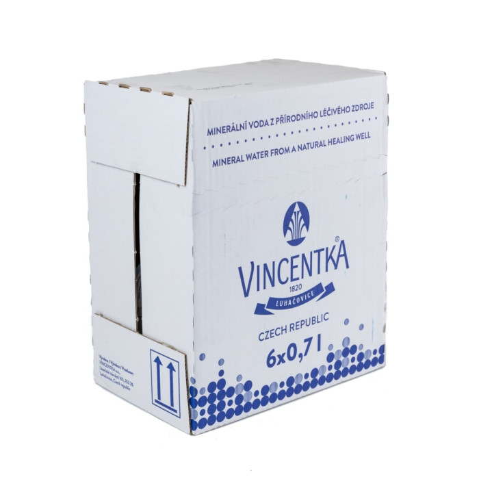 Винцентка 0,7 литра, природ. газ., 6 шт. в уп.