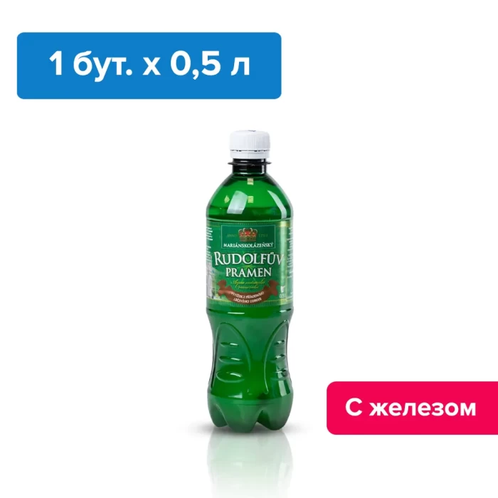 Рудольфов Прамен 0,5 л., природ. газ. (запас воды на 1 месяц, 45 бутылок) 