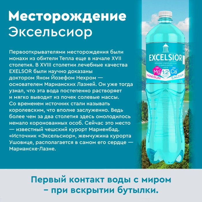 Эксельсиор, 1,5 л, природ. газ. (срок годности до до 07.10.2026)