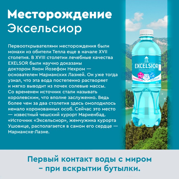 Эксельсиор, 0,5 л, природ. газ.