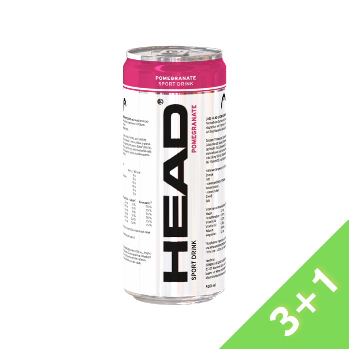 Спортивный напиток HEAD Pomegranate (гранат) 0,5 литра, 1 шт.
