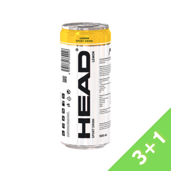 Спортивный напиток HEAD Lemon (лимон) 0,5 литра, 1 шт.