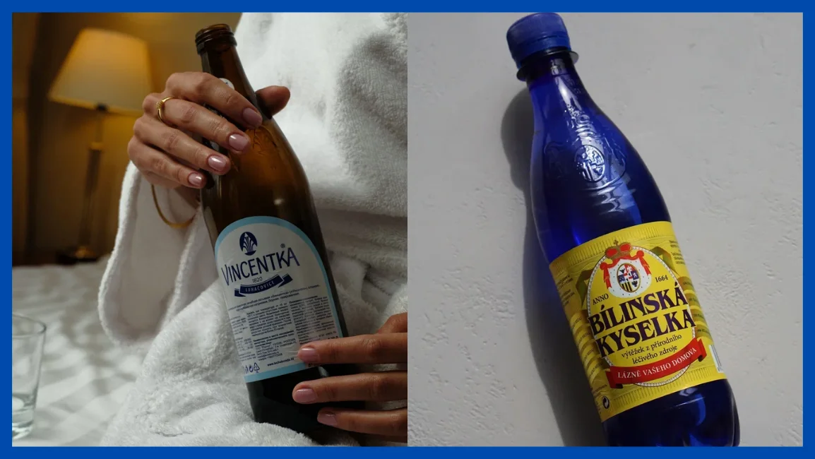 Минералка Билинска Киселка и Винцентка против заболеваний желудка